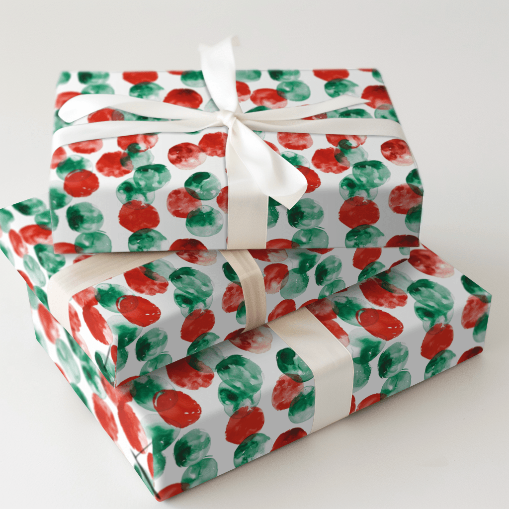 Santa Spots - Wrapping Paper - Aspen & Arlo