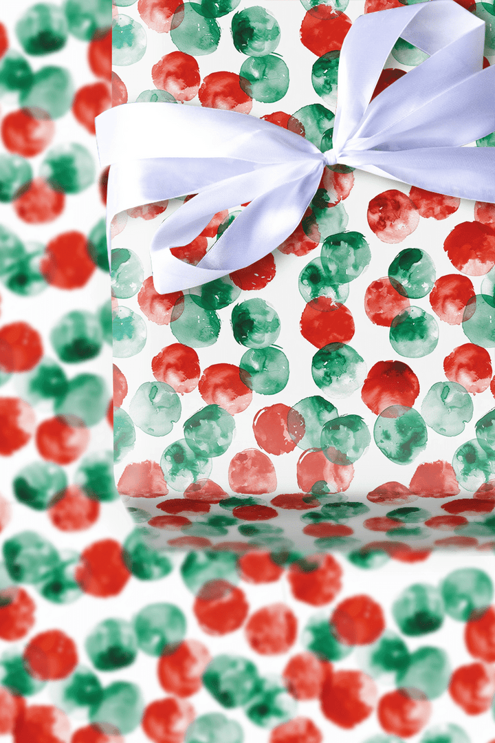 Santa Spots - Wrapping Paper - Aspen & Arlo