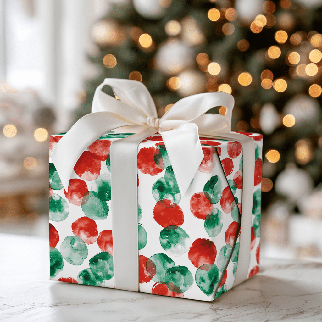 Santa Spots - Wrapping Paper - Aspen & Arlo