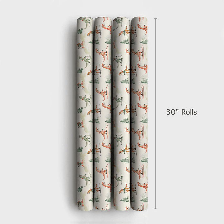 Ski Rex - Wrapping Paper - Aspen & Arlo