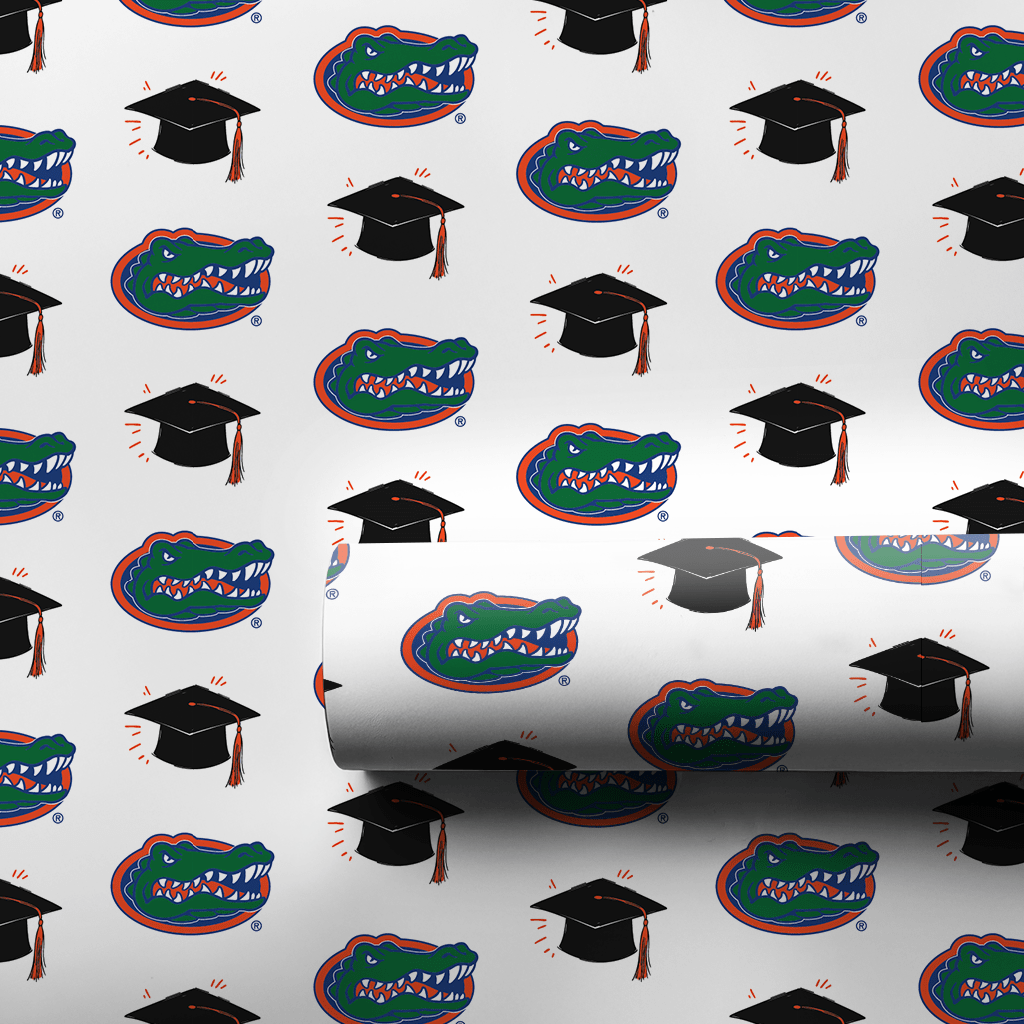 Hats off to the Florida Grad - Wrapping Paper - Aspen & Arlo
