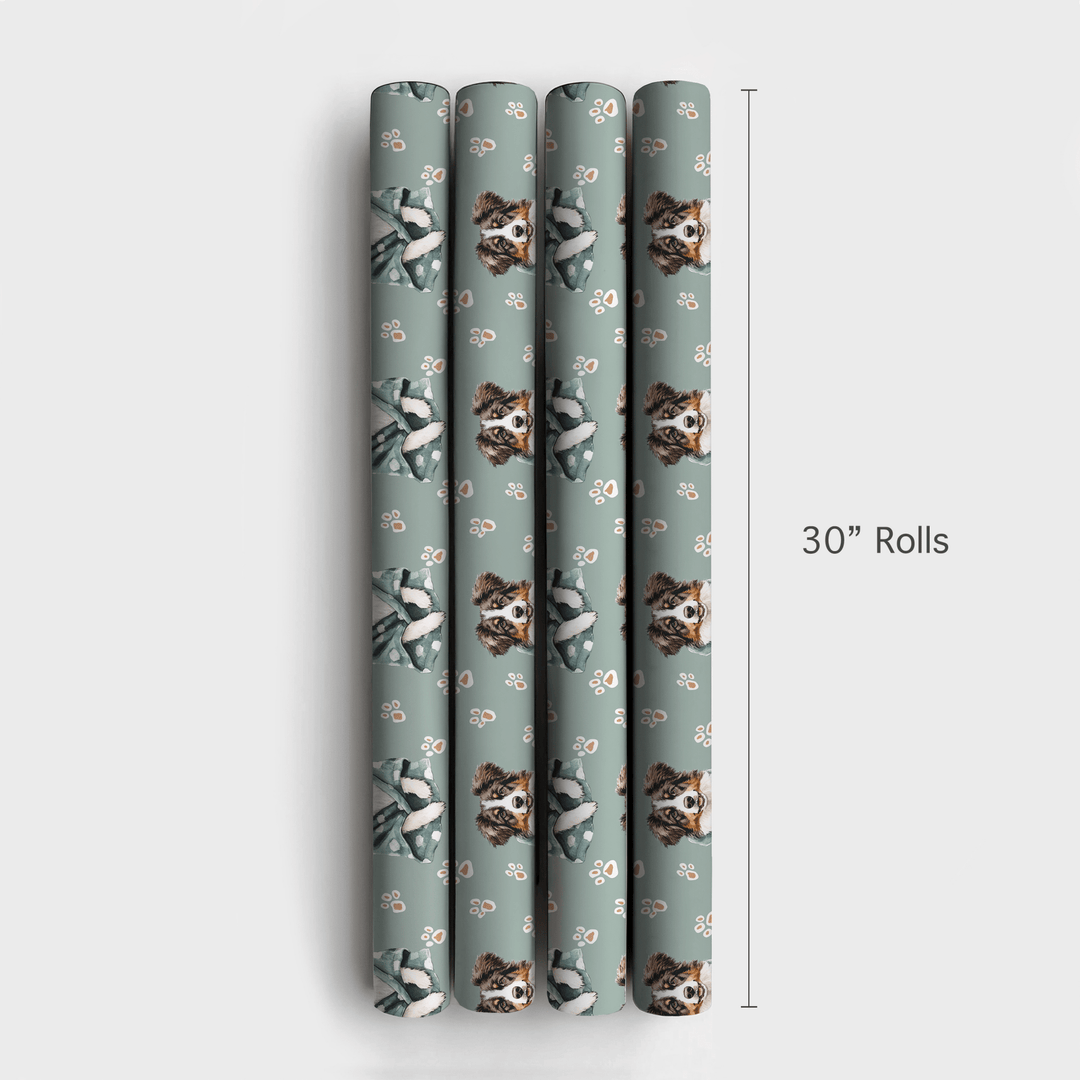 Spa Day with the Australian Shepherds - Wrapping Paper - Aspen & Arlo