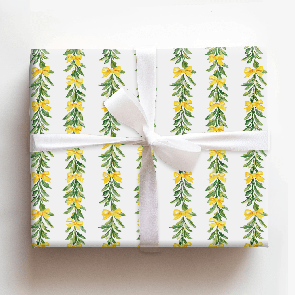 Golden Garland - Wrapping Paper - Aspen & Arlo