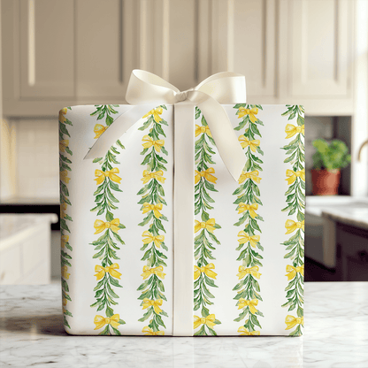 Golden Garland - Wrapping Paper - Aspen & Arlo