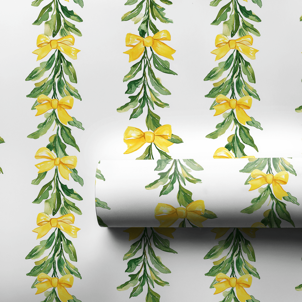 Golden Garland - Wrapping Paper - Aspen & Arlo