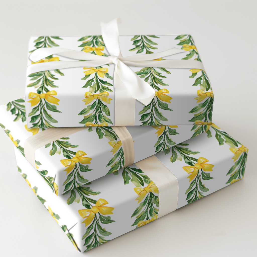 Golden Garland - Wrapping Paper - Aspen & Arlo