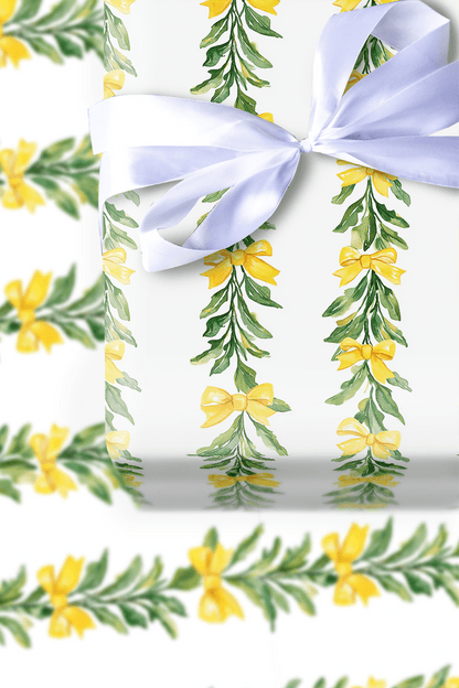 Golden Garland - Wrapping Paper - Aspen & Arlo
