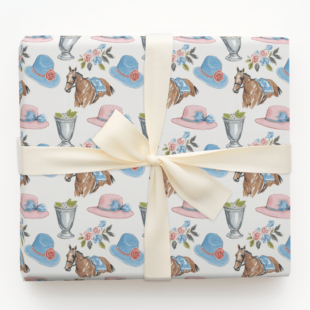 Derby Day Icons - Wrapping Paper - Aspen & Arlo