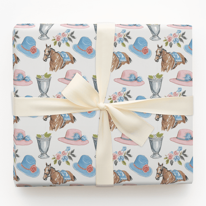 Derby Day Icons - Wrapping Paper - Aspen & Arlo