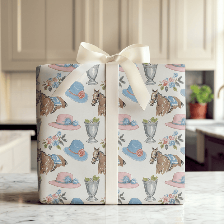 Derby Day Icons - Wrapping Paper - Aspen & Arlo