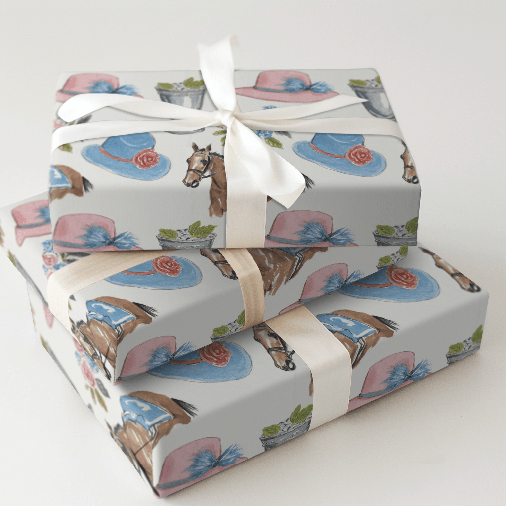 Derby Day Icons - Wrapping Paper - Aspen & Arlo