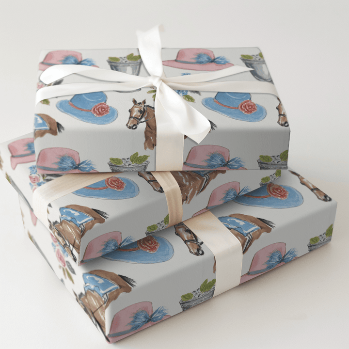 Derby Day Icons - Wrapping Paper - Aspen & Arlo