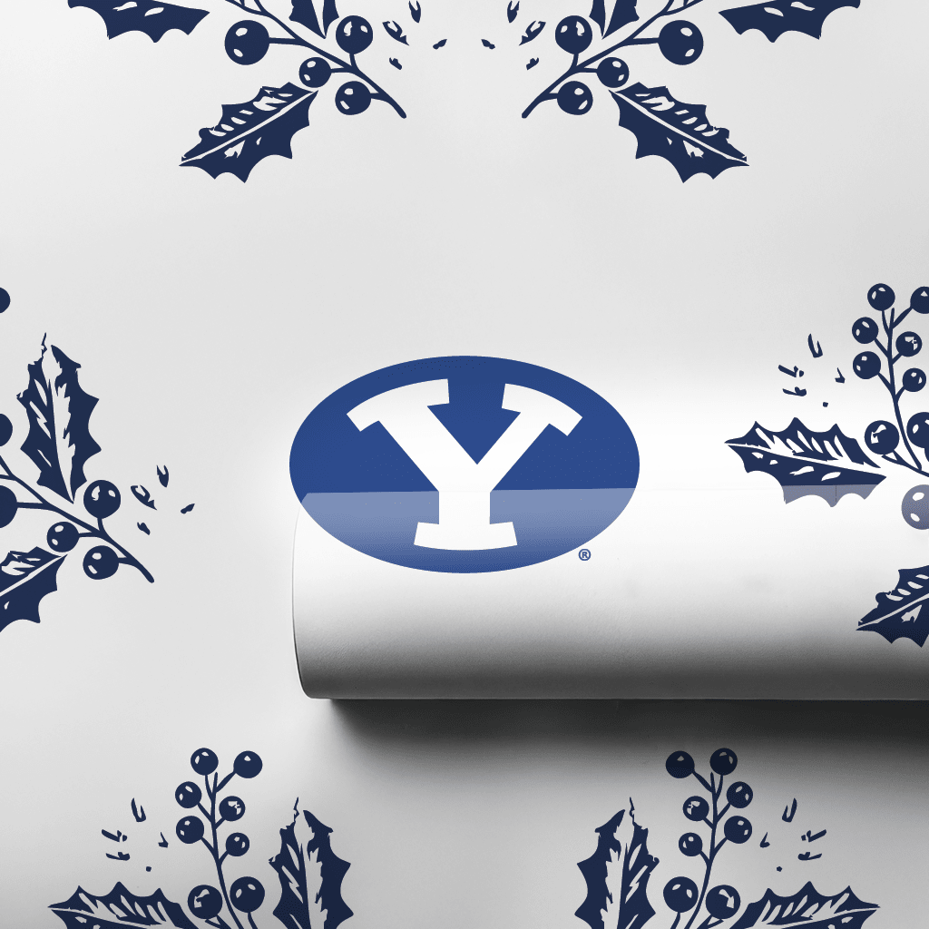 BYU Holly - Wrapping Paper - Aspen & Arlo