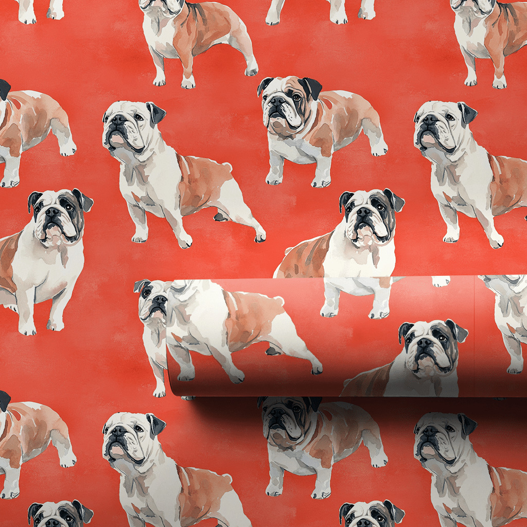Bulldog Pride - Wrapping Paper - Aspen & Arlo