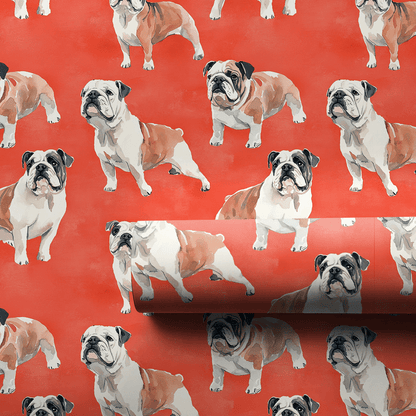Bulldog Pride - Wrapping Paper - Aspen & Arlo