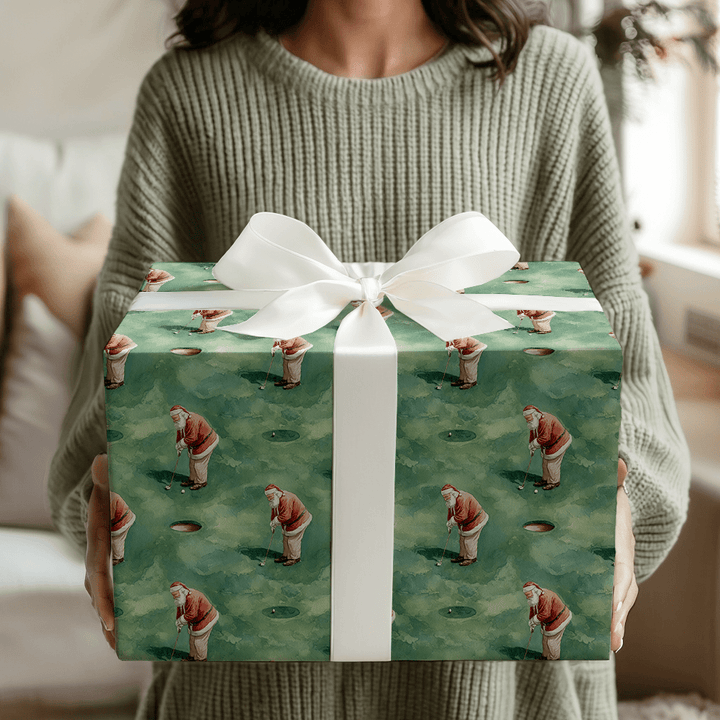 Santa’s 18 Holes - Wrapping Paper - Aspen & Arlo