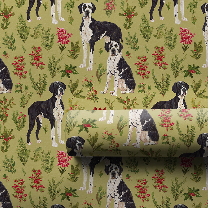 Great Dane Christmas Green