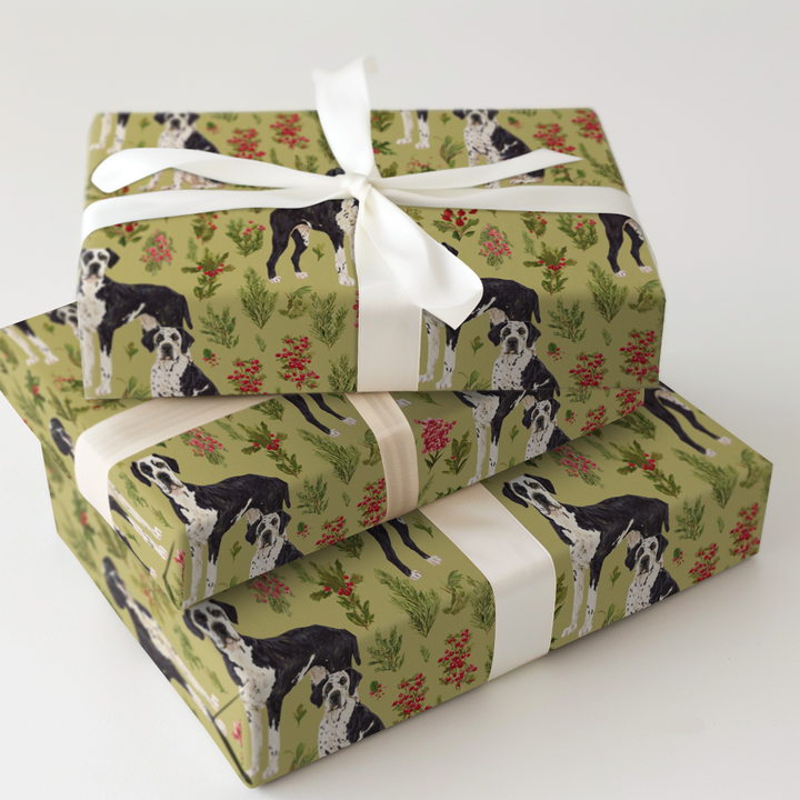 Great Dane Christmas Green