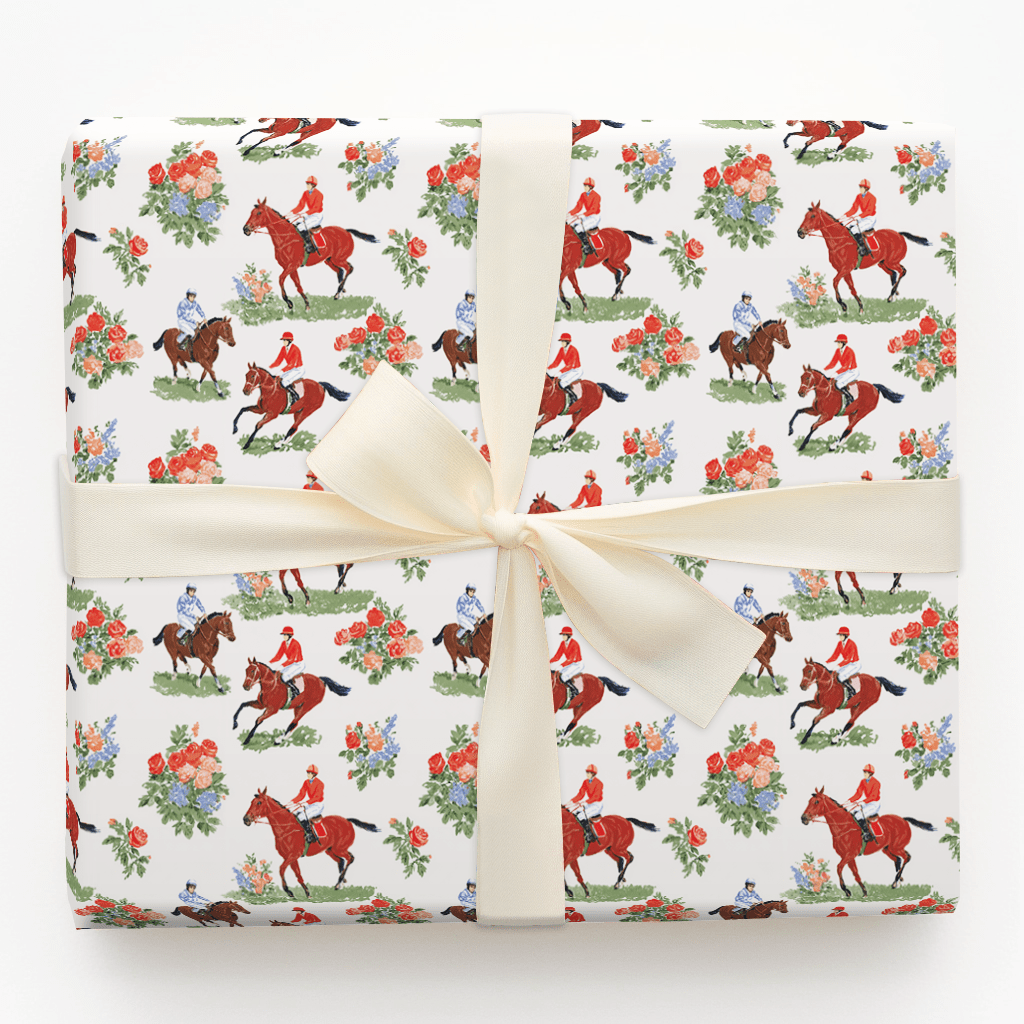Run for the Roses - Wrapping Paper - Aspen & Arlo