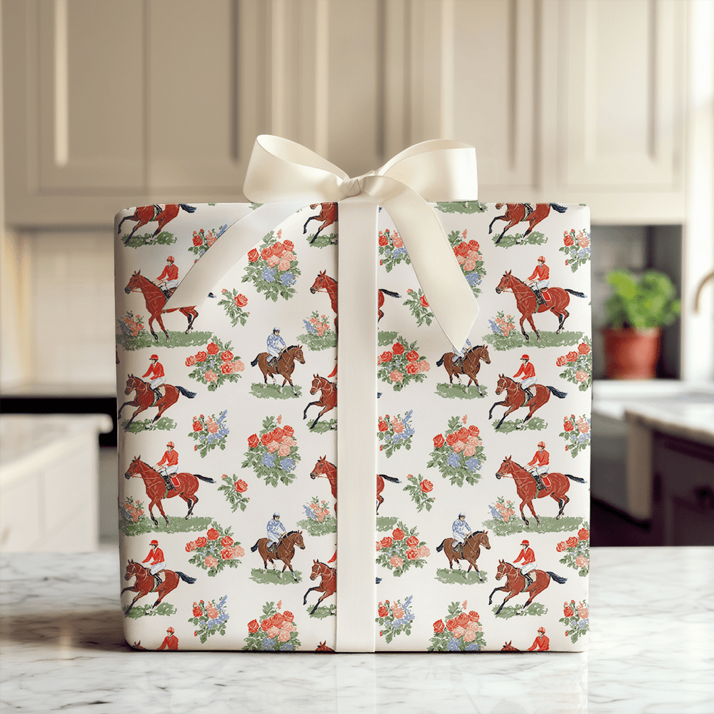 Run for the Roses - Wrapping Paper - Aspen & Arlo