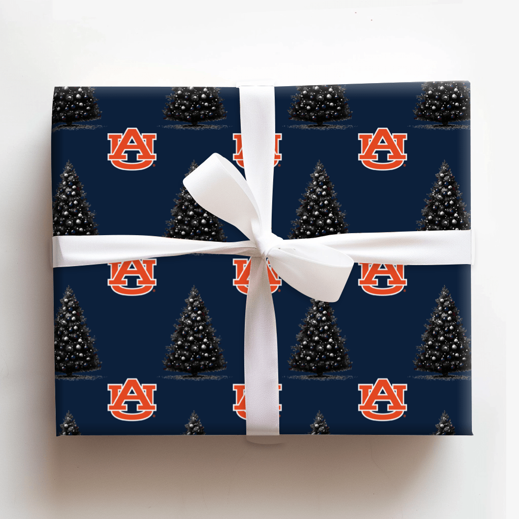 Blue & Orange Spruce - Wrapping Paper - Aspen & Arlo