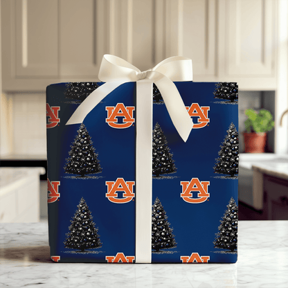 Blue & Orange Spruce - Wrapping Paper - Aspen & Arlo
