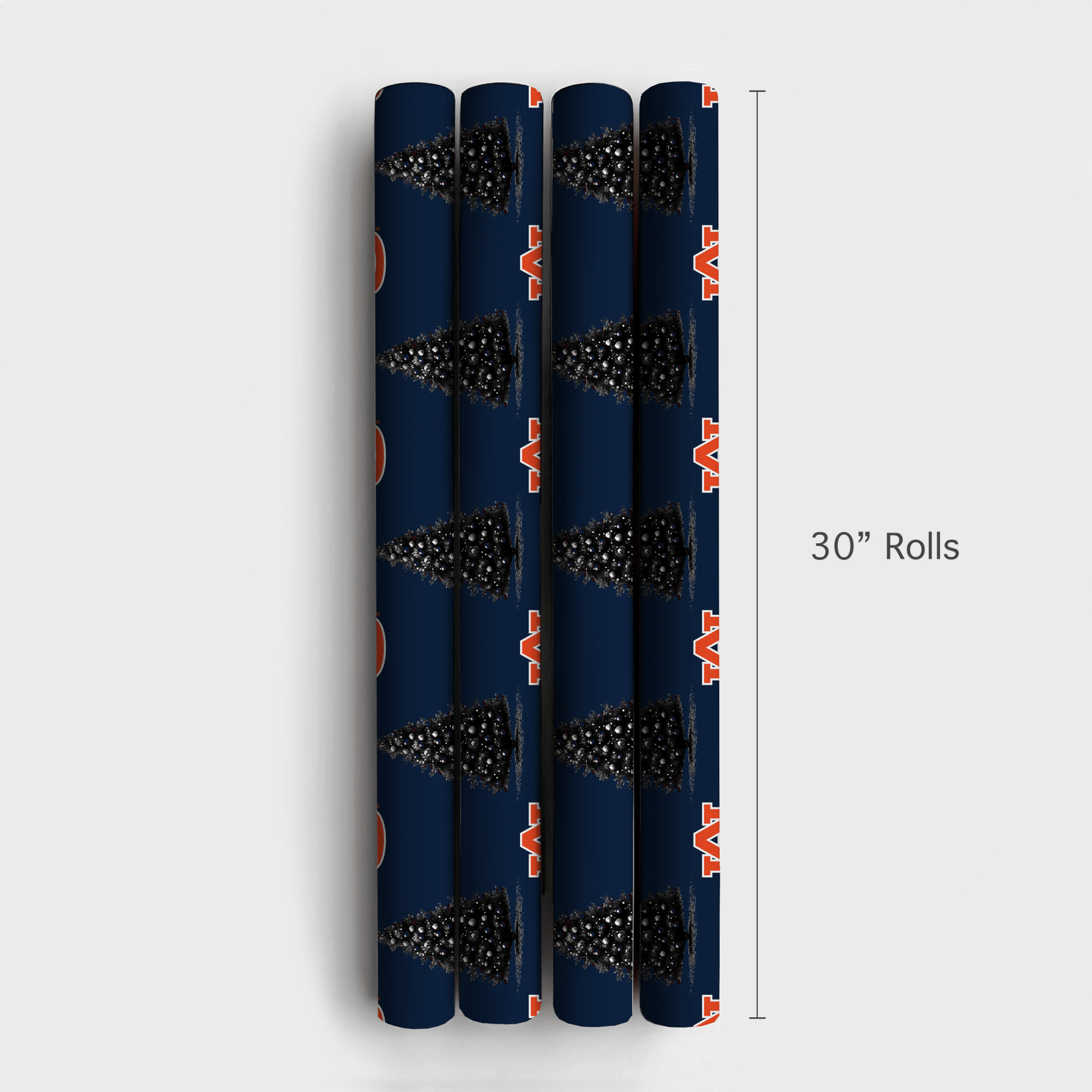 Blue & Orange Spruce - Wrapping Paper - Aspen & Arlo