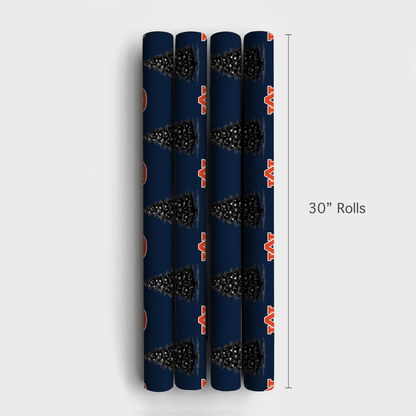 Blue & Orange Spruce - Wrapping Paper - Aspen & Arlo