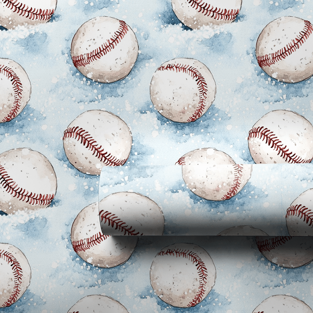 Snowing Strike Outs - Wrapping Paper - Aspen & Arlo