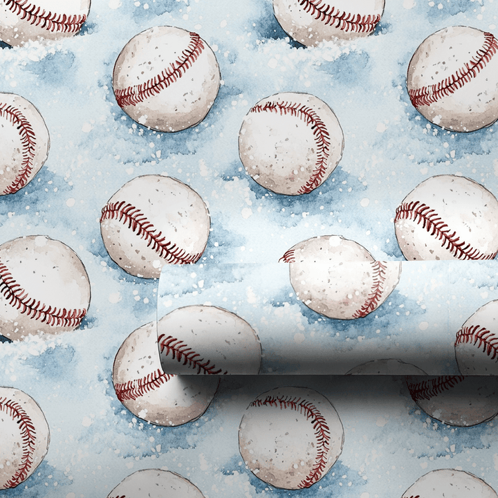 Snowing Strike Outs - Wrapping Paper - Aspen & Arlo