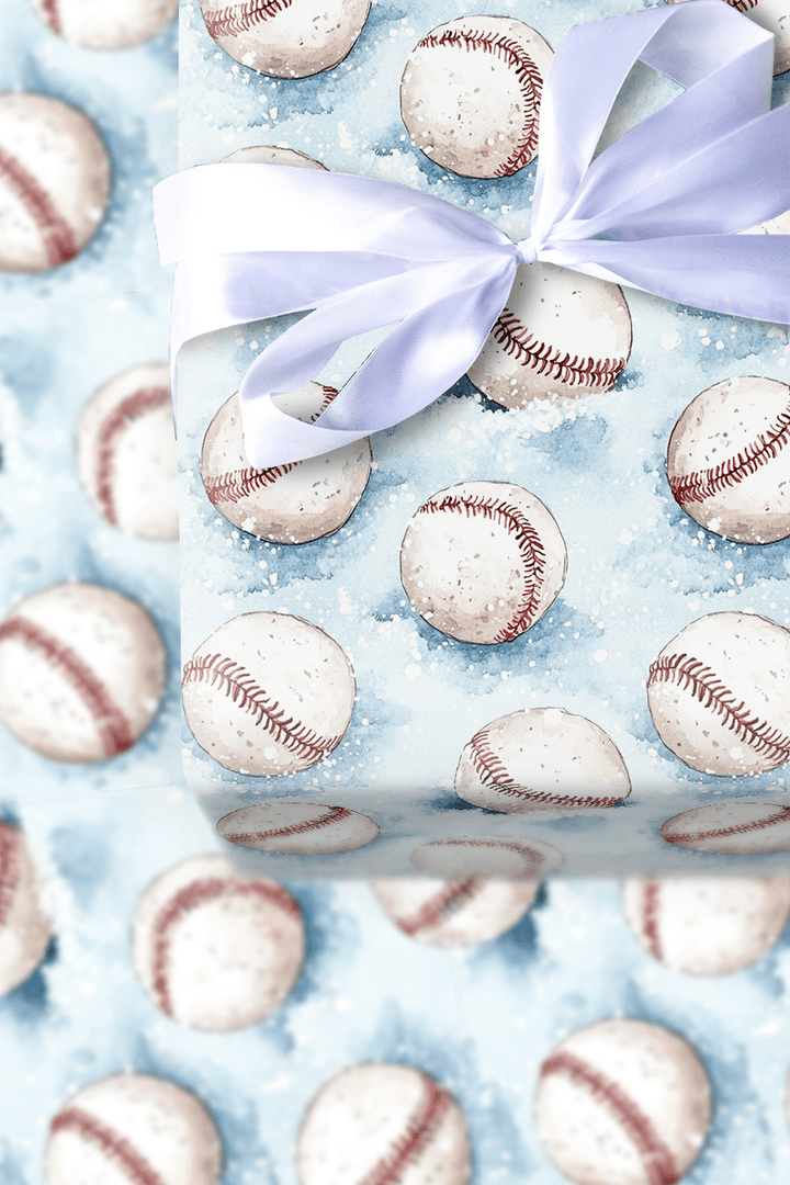 Snowing Strike Outs - Wrapping Paper - Aspen & Arlo