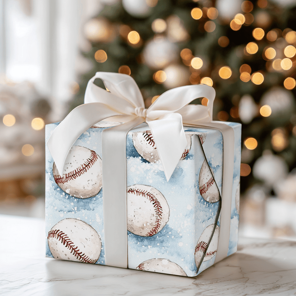 Snowing Strike Outs - Wrapping Paper - Aspen & Arlo