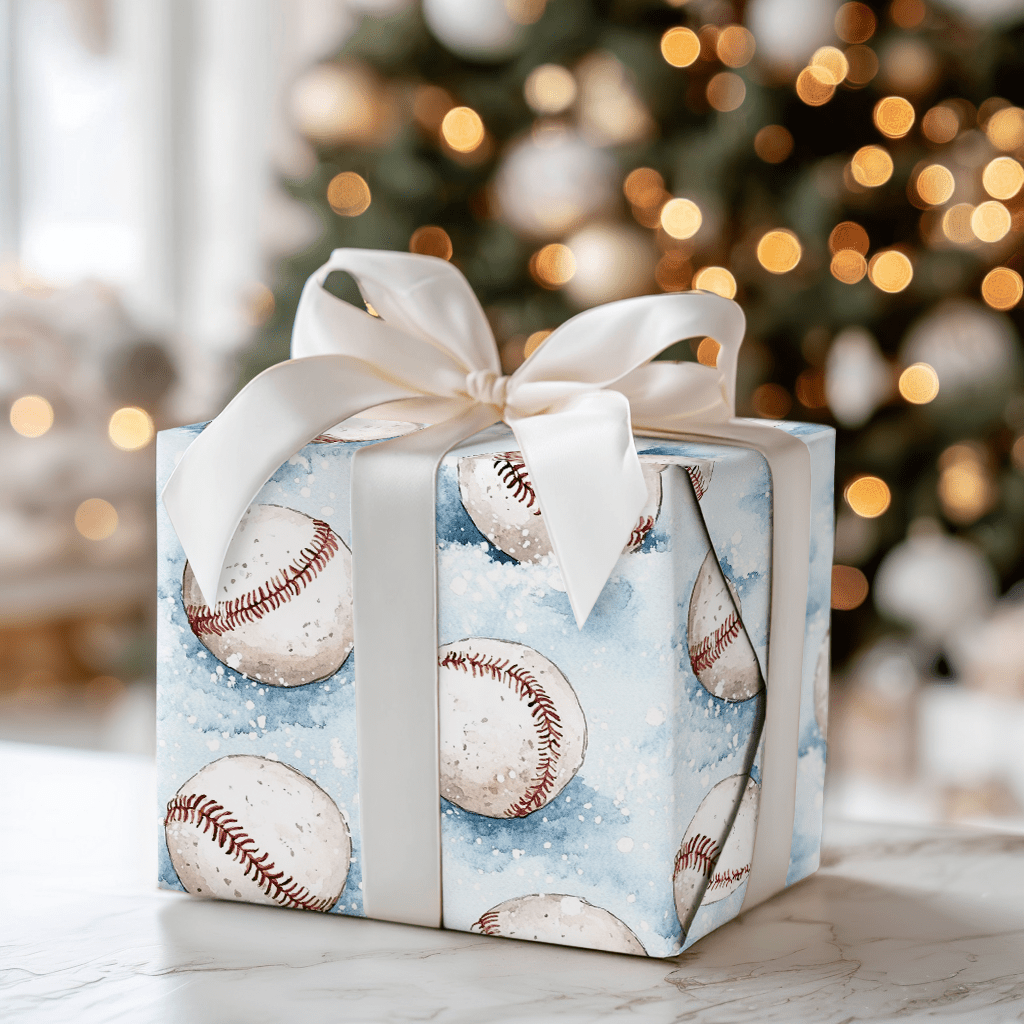 Snowing Strike Outs - Wrapping Paper - Aspen & Arlo