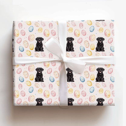 Easter Eggs with the Black Lab - Wrapping Paper - Aspen & Arlo