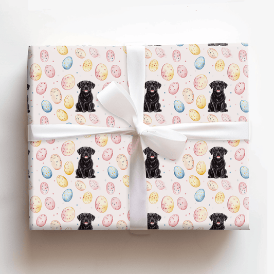 Easter Eggs with the Black Lab - Wrapping Paper - Aspen & Arlo
