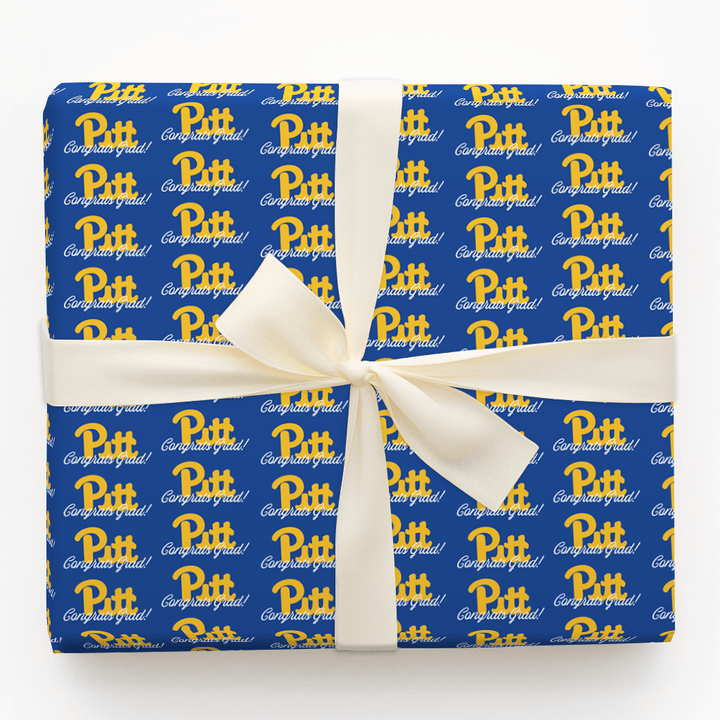 Congrats Pitt Grad - Wrapping Paper - Aspen & Arlo