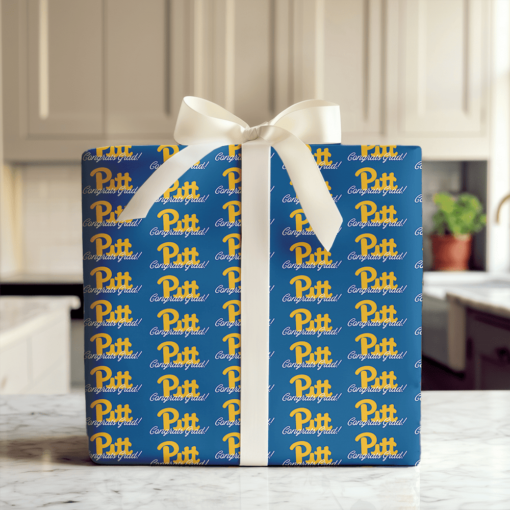 Congrats Pitt Grad - Wrapping Paper - Aspen & Arlo
