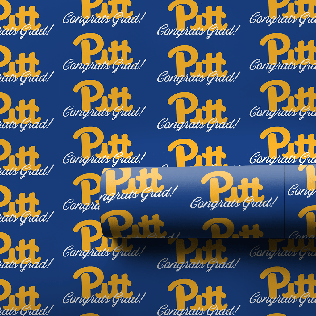 Congrats Pitt Grad - Wrapping Paper - Aspen & Arlo
