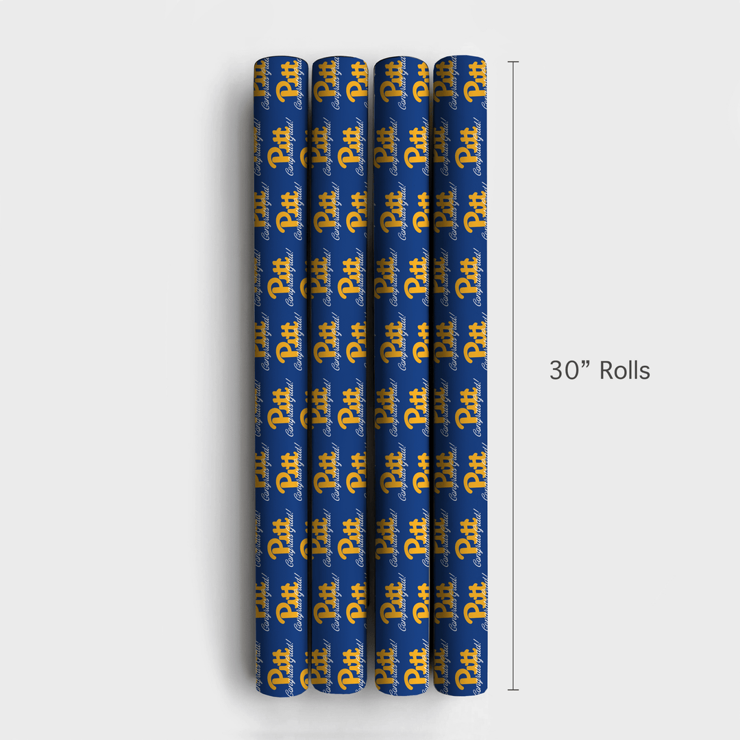 Congrats Pitt Grad - Wrapping Paper - Aspen & Arlo