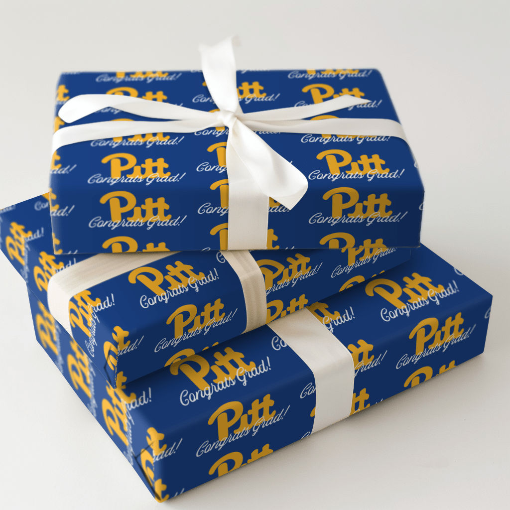 Congrats Pitt Grad - Wrapping Paper - Aspen & Arlo