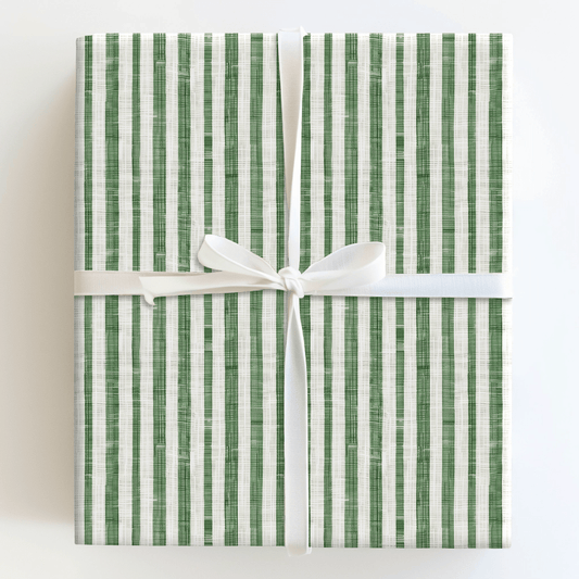Sage Stripes - Wrapping Paper - Aspen & Arlo