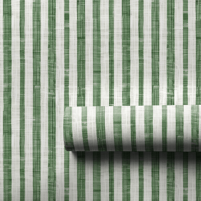 Sage Stripes - Wrapping Paper - Aspen & Arlo