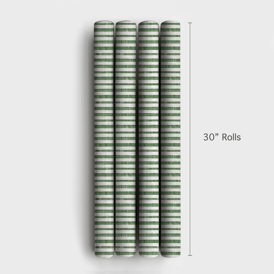 Sage Stripes - Wrapping Paper - Aspen & Arlo