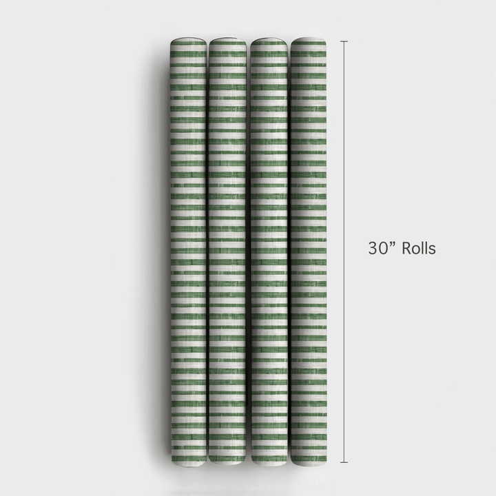Sage Stripes - Wrapping Paper - Aspen & Arlo