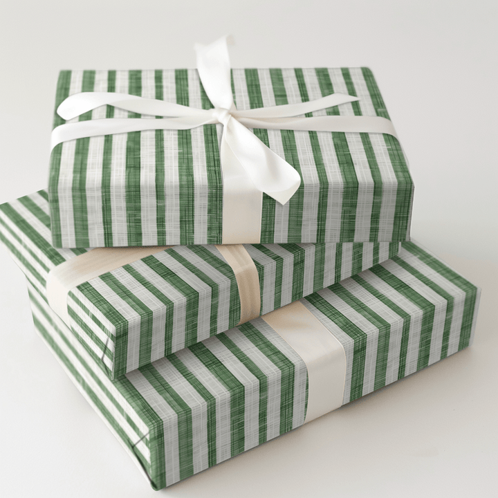 Sage Stripes - Wrapping Paper - Aspen & Arlo