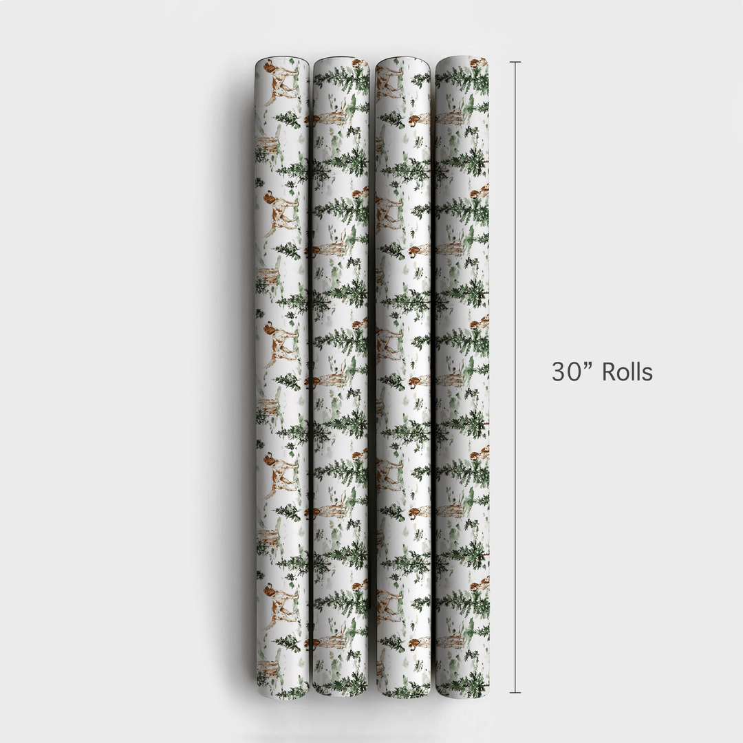 Snow Day for English Setters - Wrapping Paper - Aspen & Arlo