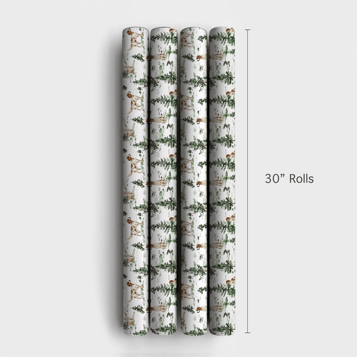 Snow Day for English Setters - Wrapping Paper - Aspen & Arlo