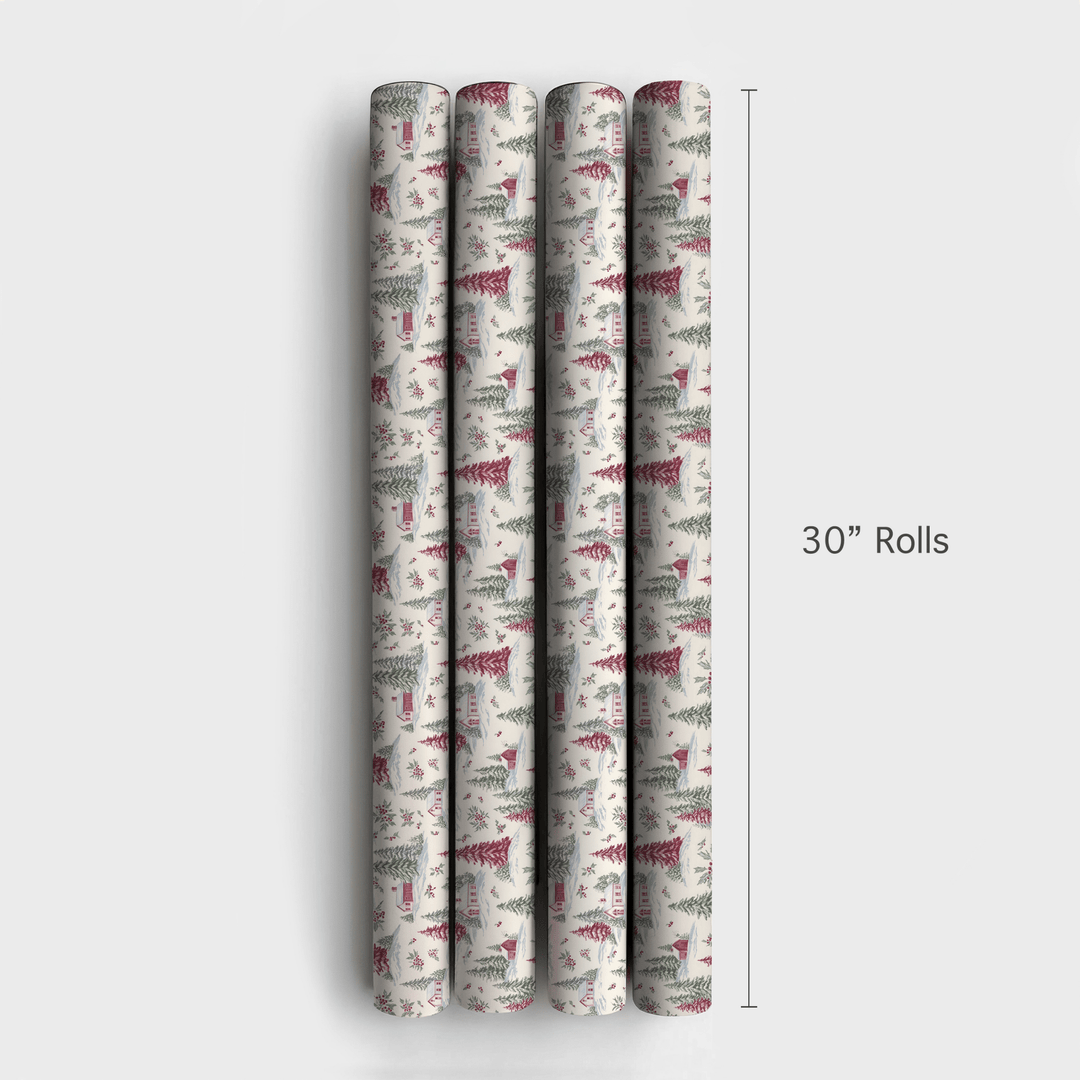 Silent Night Village - Wrapping Paper - Aspen & Arlo