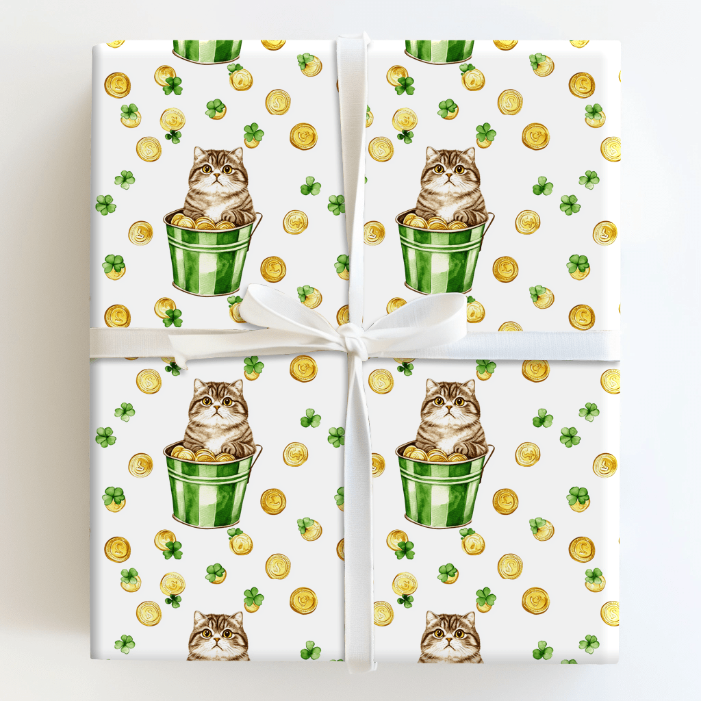 Golden with the Scottish Fold - Wrapping Paper - Aspen & Arlo