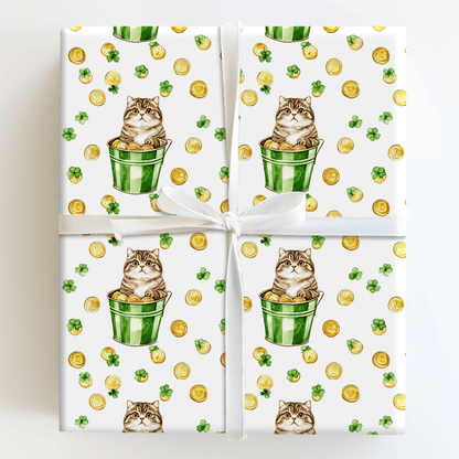 Golden with the Scottish Fold - Wrapping Paper - Aspen & Arlo